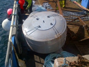 MB1200 rigid mooring buoy for fish farm