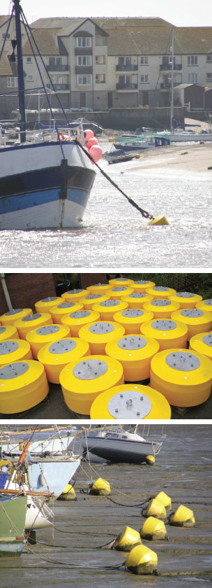 Rigid mooring buoys