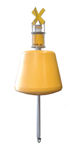 NN1100 yellow Norfloat navigation buoy